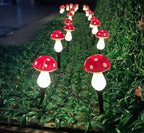 Decorative Solar Mushroom Garden Stake Lights | Kelmera