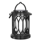 Decorative Solar-Powered Hanging Lantern for Outdoor Use with Iron Mesh Frame | Kelmera