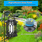 Decorative Solar-Powered Hanging Lantern for Outdoor Use with Iron Mesh Frame | Kelmera