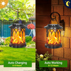 Decorative Solar-Powered Hanging Lantern for Outdoor Use with Iron Mesh Frame | Kelmera