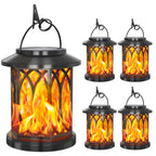 Decorative Solar-Powered Hanging Lantern for Outdoor Use with Iron Mesh Frame | Kelmera