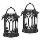 Decorative Solar-Powered Hanging Lantern for Outdoor Use with Iron Mesh Frame | Kelmera