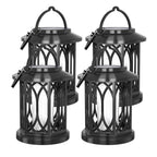 Decorative Solar-Powered Hanging Lantern for Outdoor Use with Iron Mesh Frame | Kelmera
