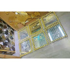 Decorative Square Wall Mirror with Beaded Frame | Kelmera