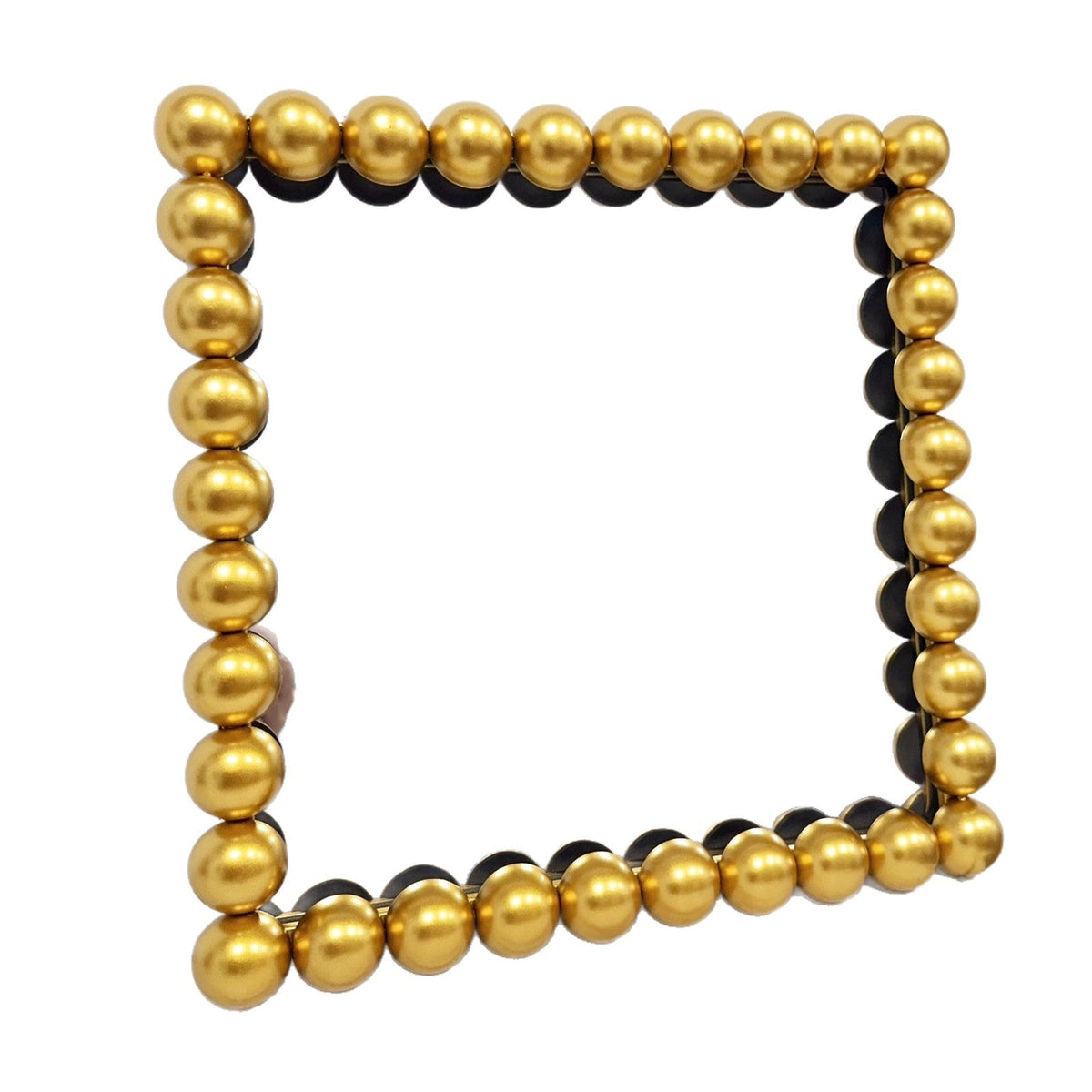 Decorative Square Wall Mirror with Beaded Frame | Kelmera