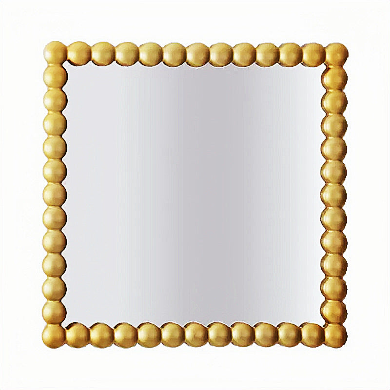 Decorative Square Wall Mirror with Beaded Frame | Kelmera