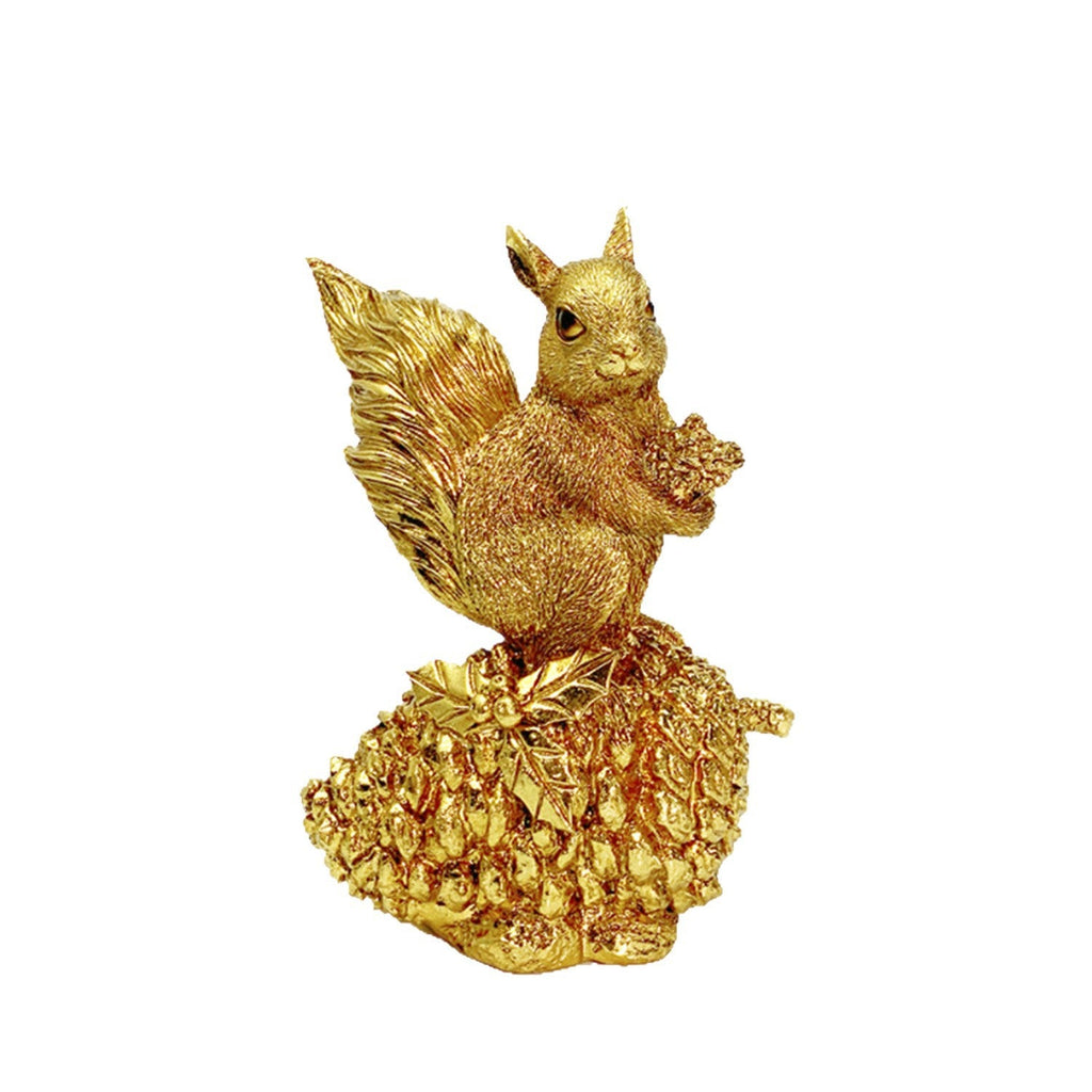 Decorative Squirrel Sculpture on a Pine Cone | Kelmera