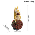 Decorative Squirrel Sculpture on a Pine Cone | Kelmera