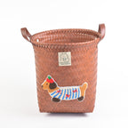 Decorative Storage Basket Brown Gray | Kelmera