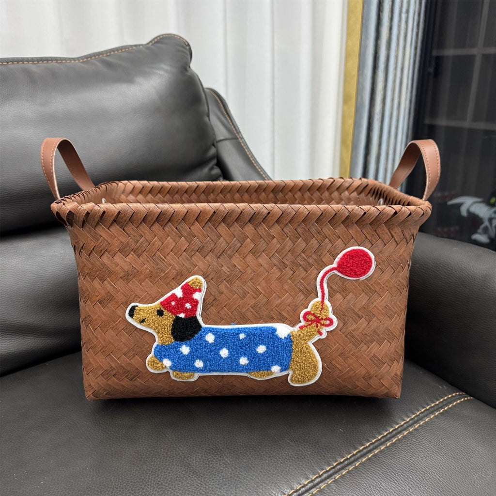 Decorative Storage Basket Brown Gray | Kelmera
