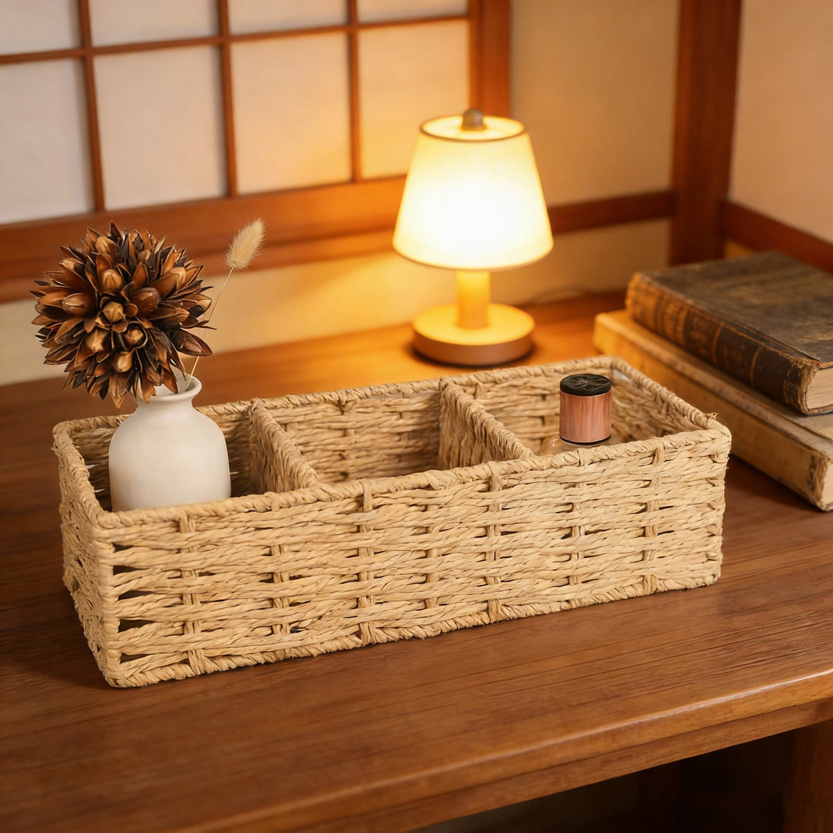 Decorative Storage Basket Gray Brown | Kelmera