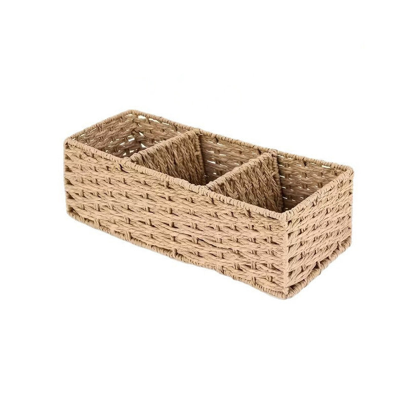 Decorative Storage Basket Gray Brown | Kelmera