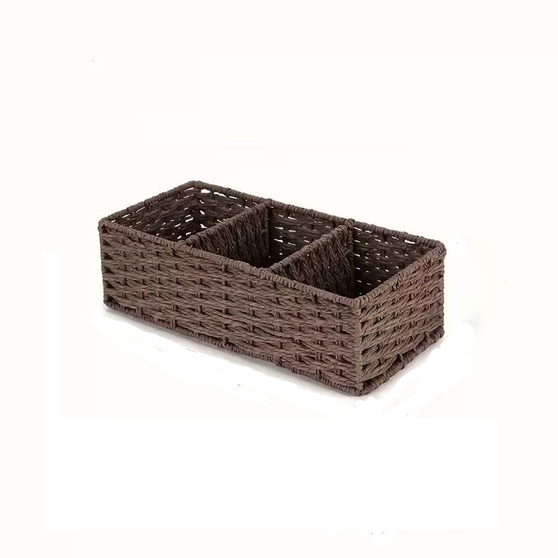 Decorative Storage Basket Gray Brown | Kelmera