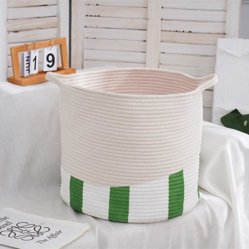 Decorative Storage Basket Green Orange | Kelmera