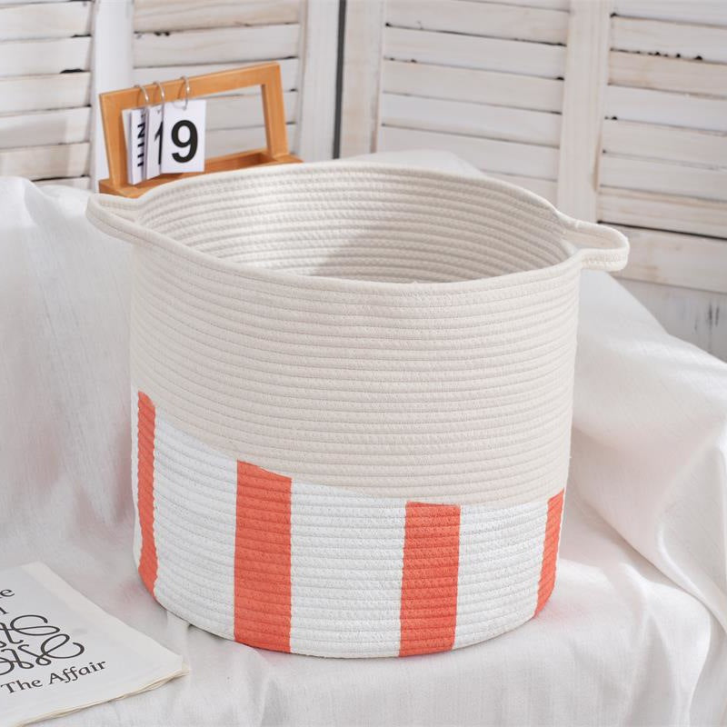 Decorative Storage Basket Green Orange | Kelmera