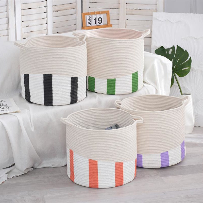 Decorative Storage Basket Green Orange | Kelmera