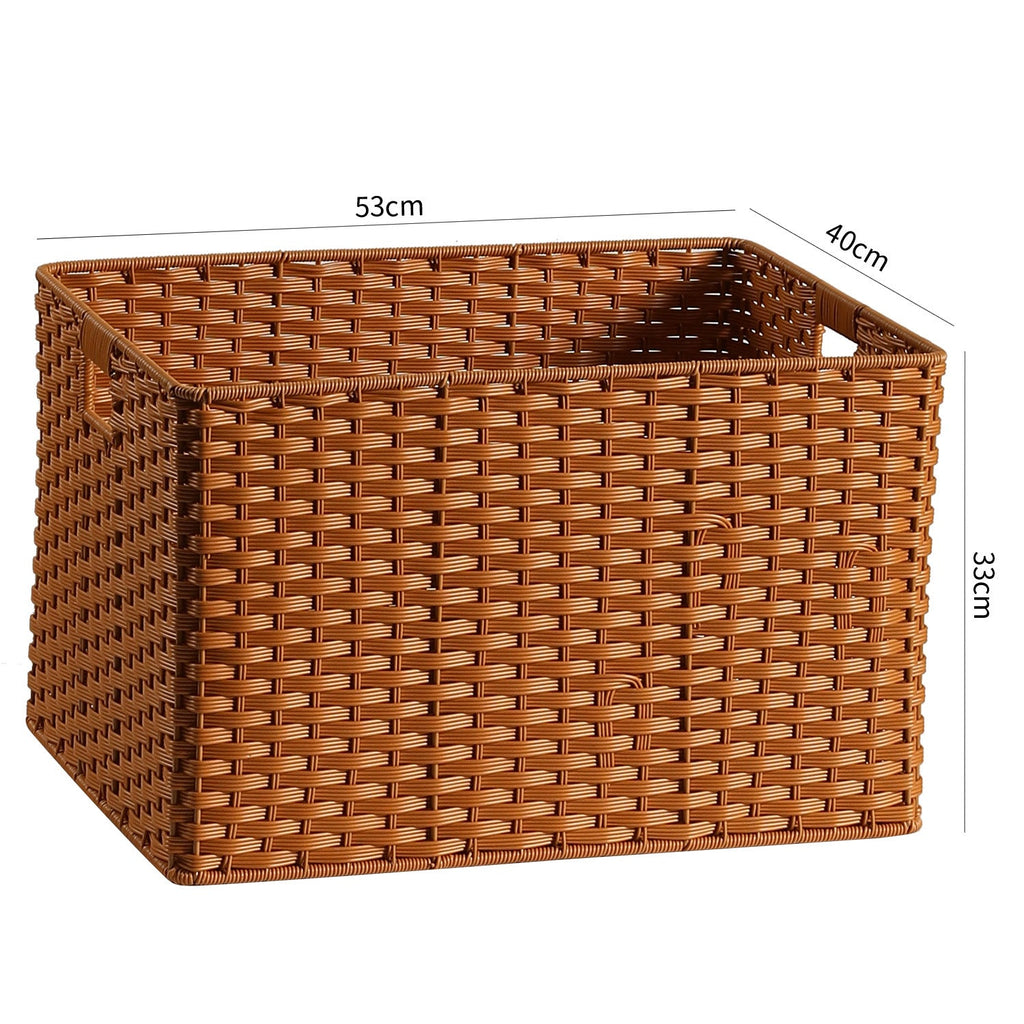 Decorative Storage Basket Light Brown | Kelmera