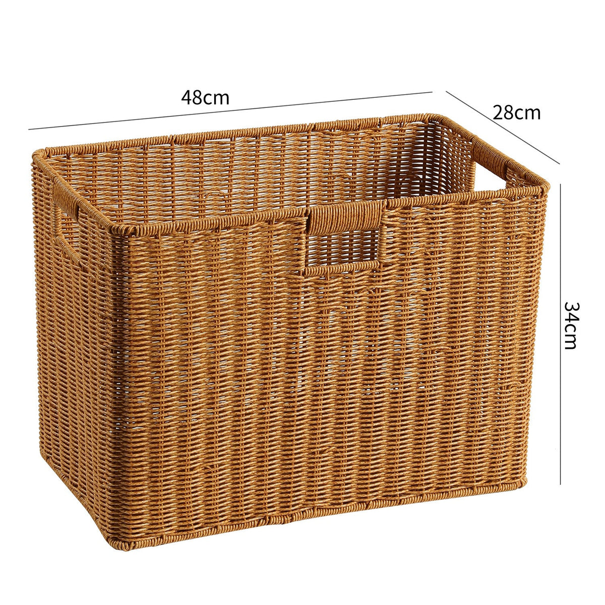 Decorative Storage Basket Light Brown | Kelmera