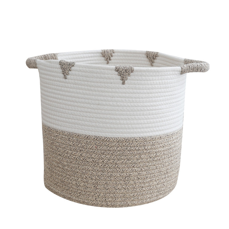 Decorative Storage Basket Light Grey Pink | Kelmera
