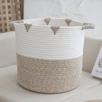 Decorative Storage Basket Light Grey Pink | Kelmera