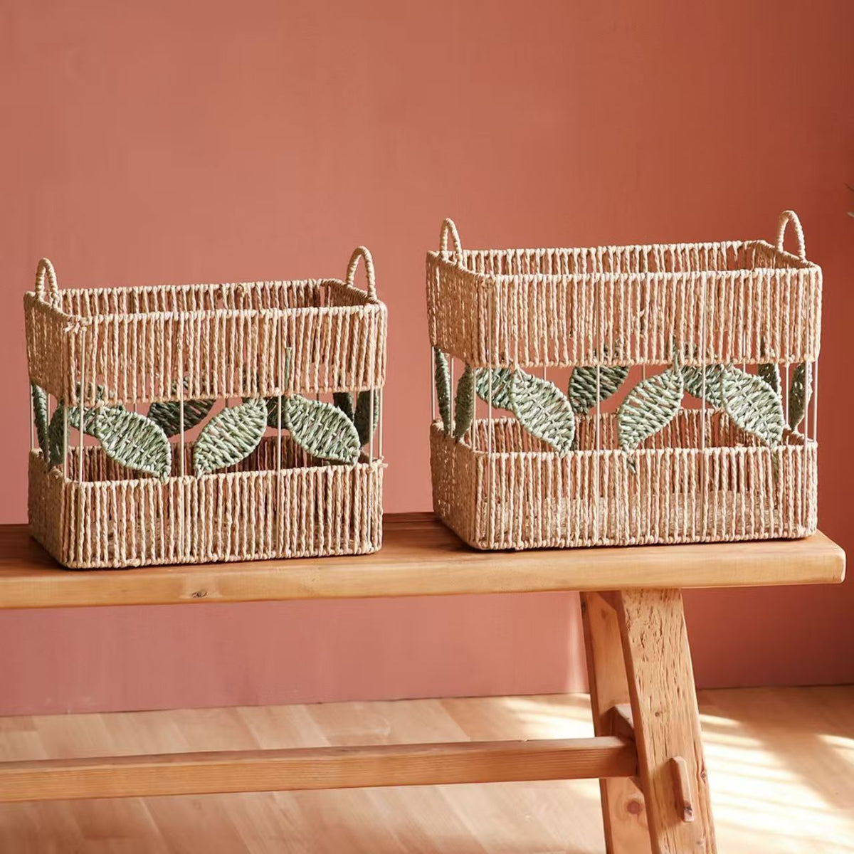 Decorative Storage Basket made of Natural Material Soft Textile | Kelmera