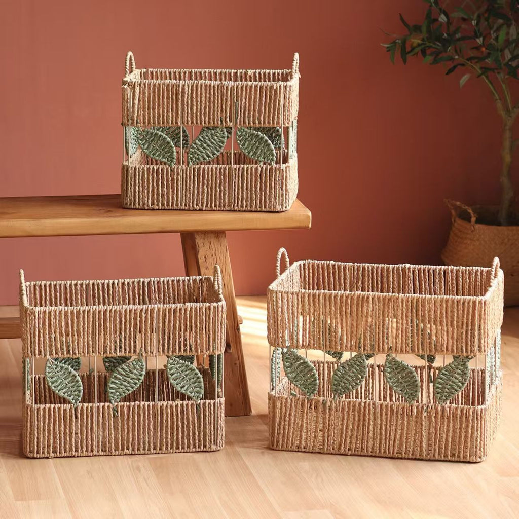 Decorative Storage Basket made of Natural Material Soft Textile | Kelmera
