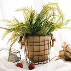 Decorative Storage Basket made of Wire and Linen | Kelmera