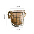 Decorative Storage Basket made of Wire and Linen | Kelmera