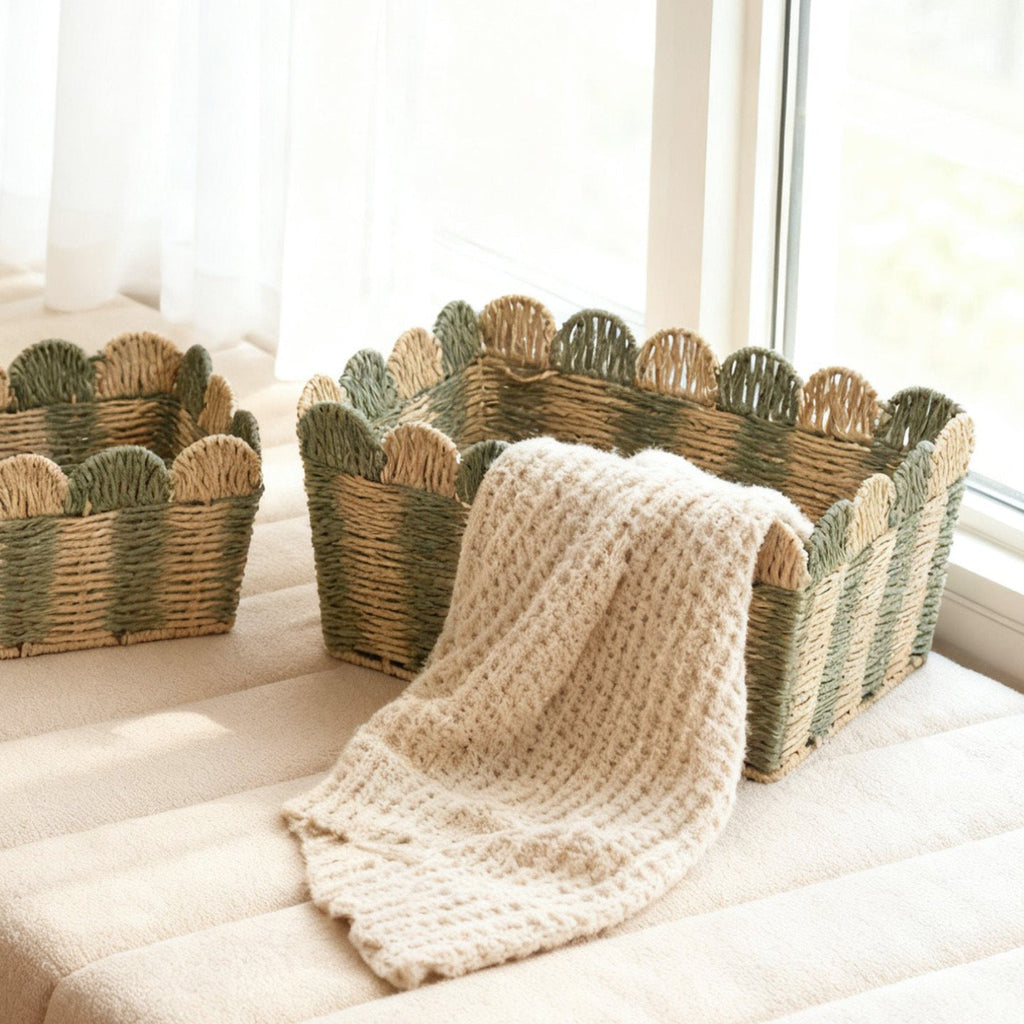 Decorative Storage Basket made of Woven Material | Kelmera