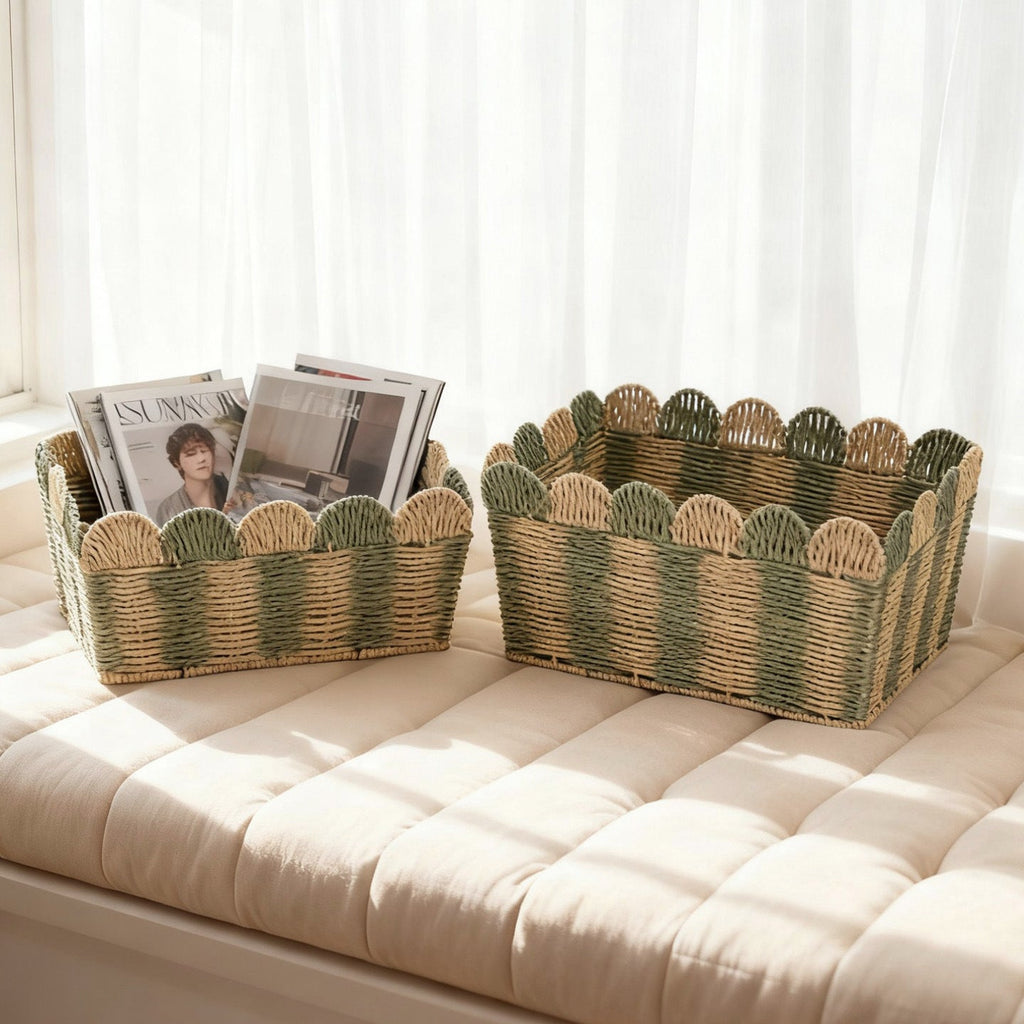 Decorative Storage Basket made of Woven Material | Kelmera