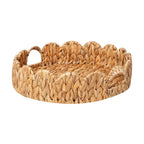 Decorative Storage Basket made of Woven Natural Material Small Green Beige | Kelmera