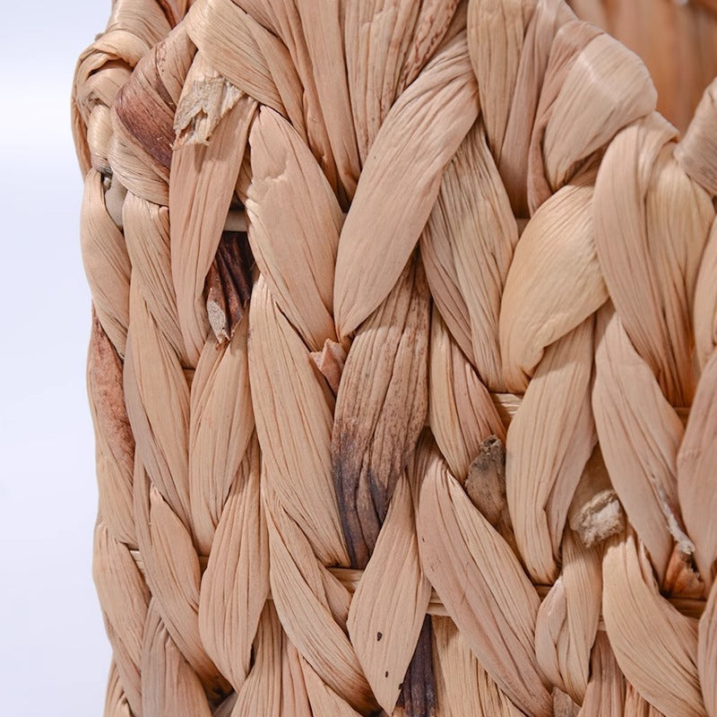 Decorative Storage Basket made of Woven Natural Material Small Green Beige | Kelmera