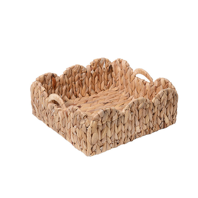 Decorative Storage Basket made of Woven Natural Material Small Green Beige | Kelmera