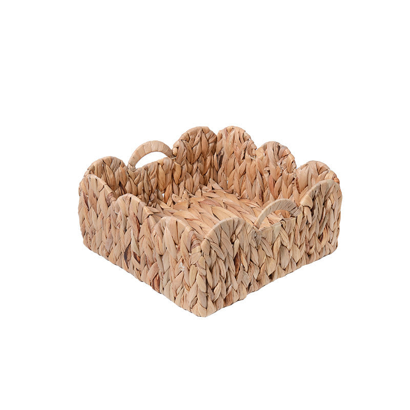 Decorative Storage Basket made of Woven Natural Material Small Green Beige | Kelmera