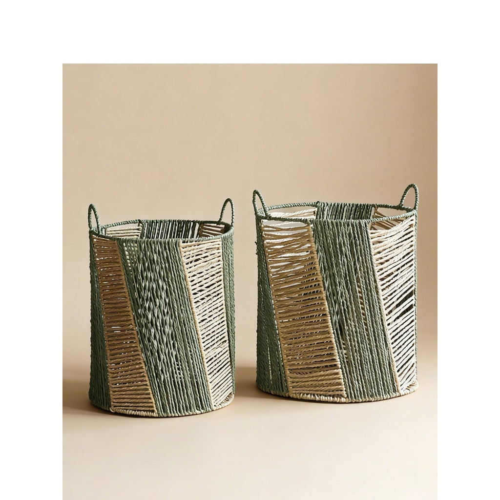 Decorative Storage Basket Two Small Large | Kelmera