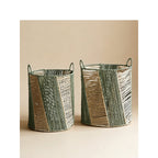 Decorative Storage Basket Two Small Large | Kelmera