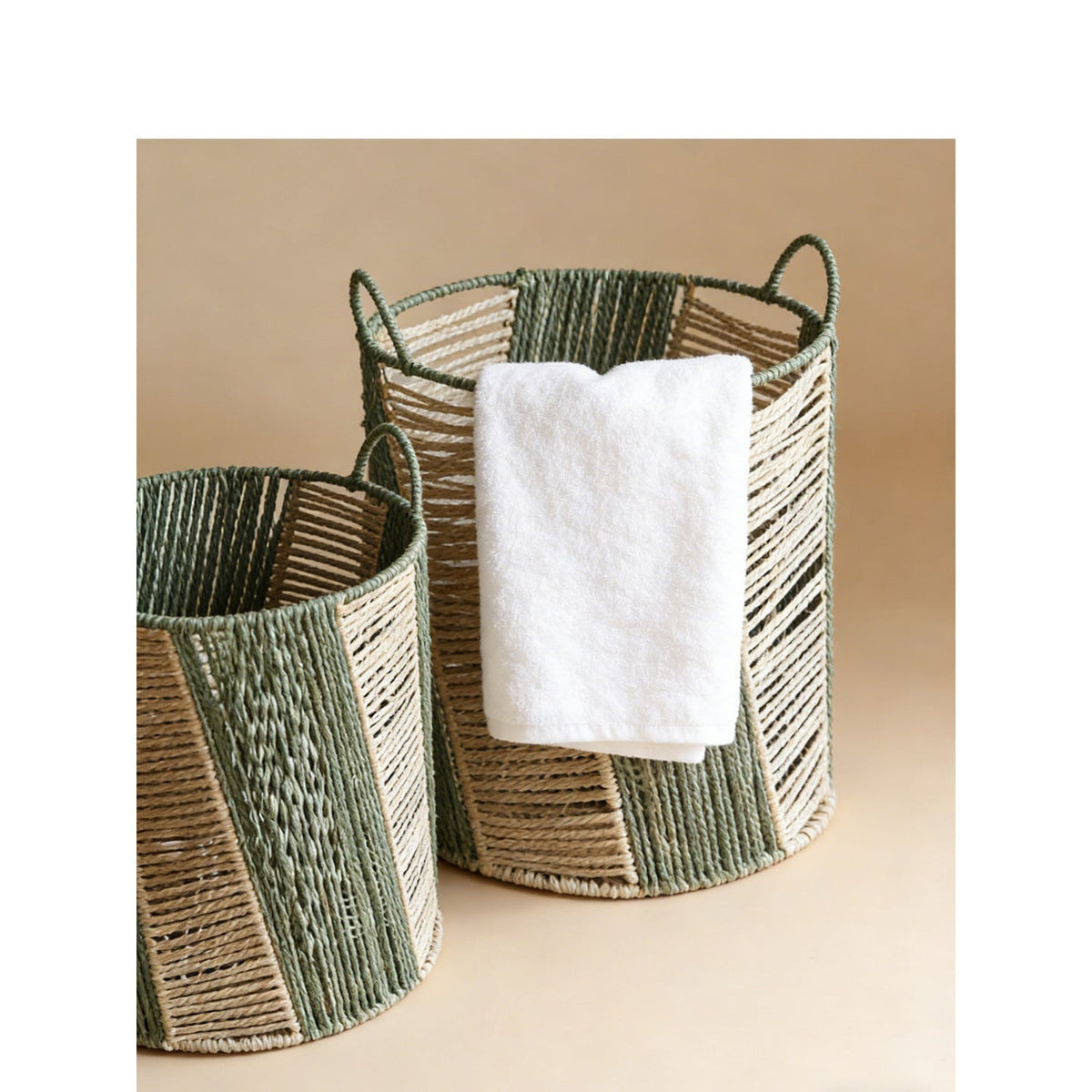 Decorative Storage Basket Two Small Large | Kelmera