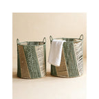 Decorative Storage Basket Two Small Large | Kelmera