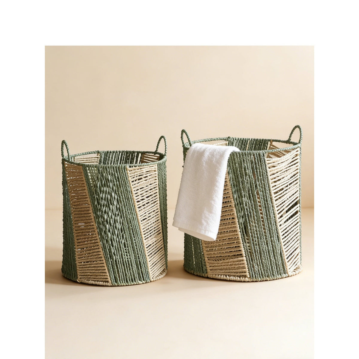 Decorative Storage Basket Two Small Large | Kelmera
