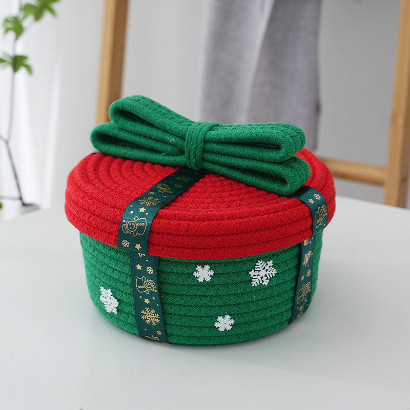 Decorative Storage Basket with Christmas Motif | Kelmera