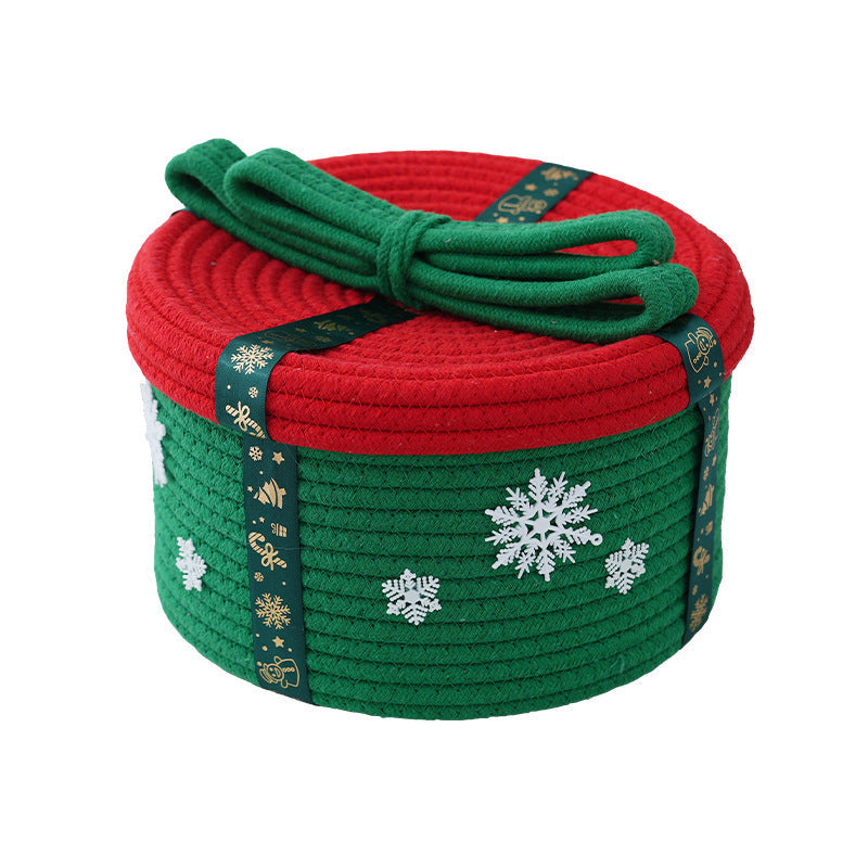 Decorative Storage Basket with Christmas Motif | Kelmera