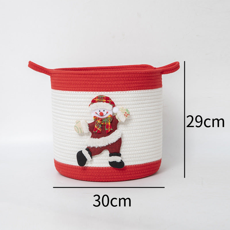 Decorative Storage Basket with Christmas Motif | Kelmera
