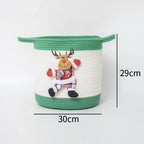 Decorative Storage Basket with Christmas Motif | Kelmera