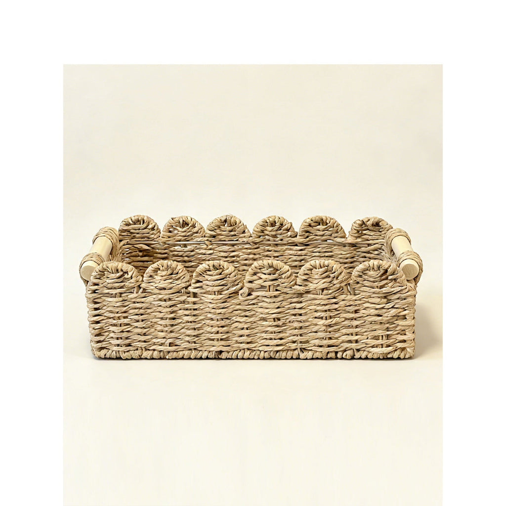 Decorative Storage Basket with Ergonomic Handles | Kelmera