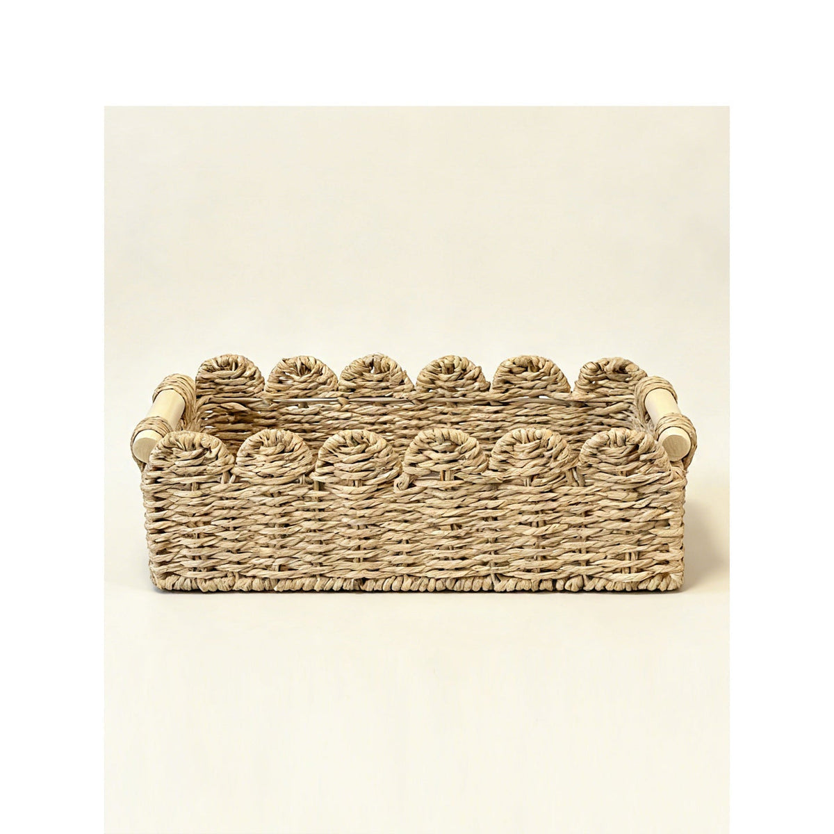Decorative Storage Basket with Ergonomic Handles | Kelmera