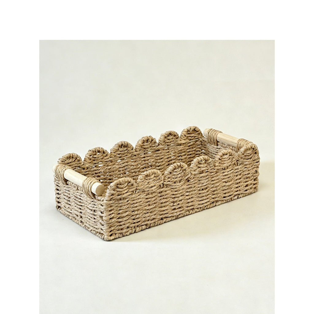 Decorative Storage Basket with Ergonomic Handles | Kelmera