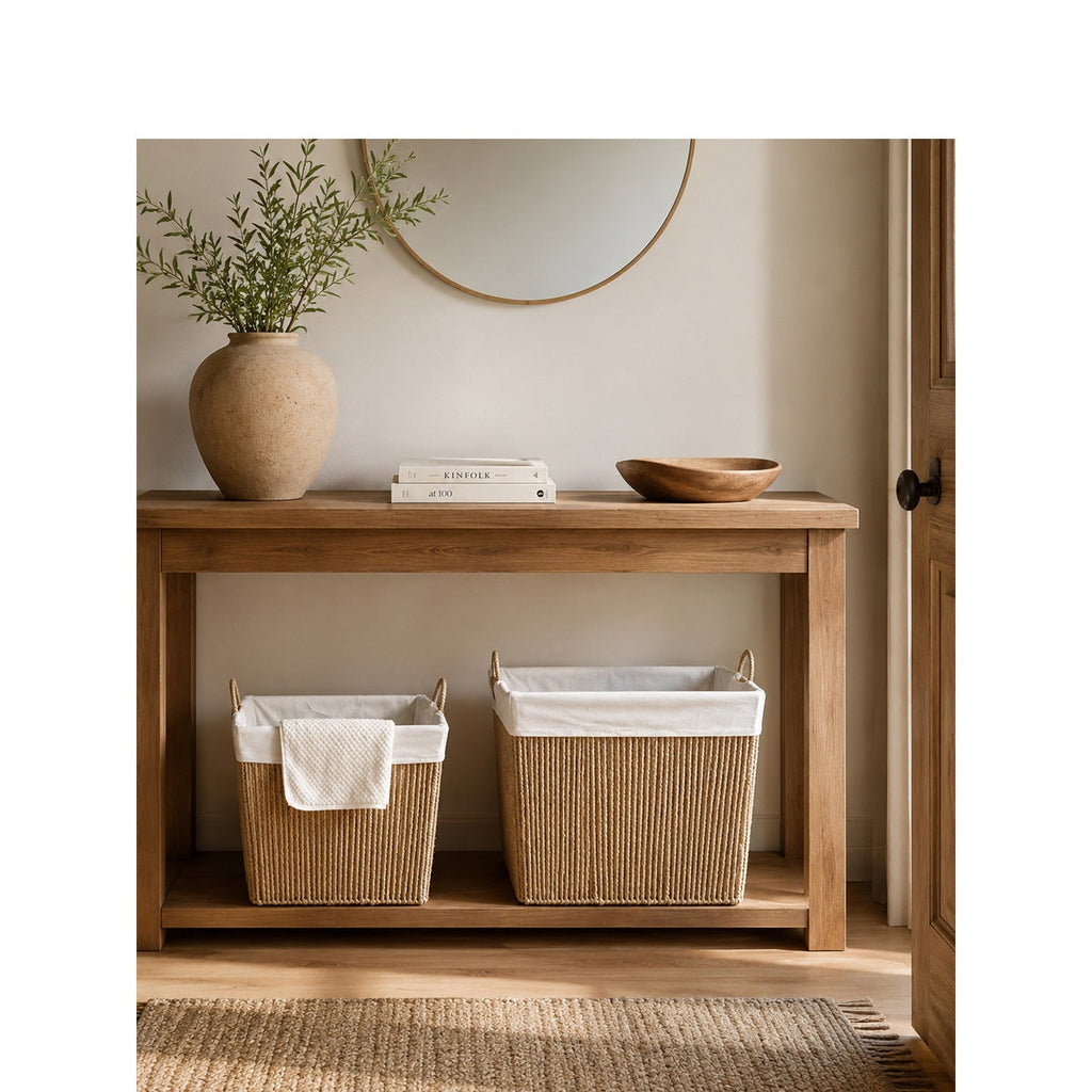 Decorative Storage Basket with Fabric Insert | Kelmera