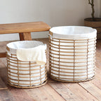 Decorative Storage Basket with Fabric Lining | Kelmera