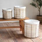 Decorative Storage Basket with Fabric Lining | Kelmera