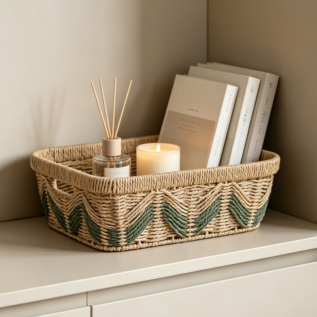 Decorative Storage Basket with Handles | Kelmera